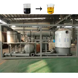 Waste engine oil recycling to diesel fuel refining machine