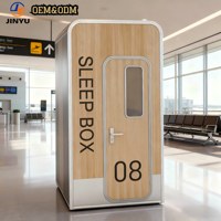 JINYU Lit-capsule en bois au design moderne et personnalisable, pour hôtels et aéroports, nouveau design de lit tendance avec panneau