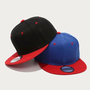 Casquettes Snapback Populaires Bicolores à Visière Plate 6 Panneaux pour Activités Extérieures et Festivals de Musique - Product Image 4