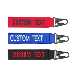 Mvcen Tùy Chỉnh Tên <span class=keywords><strong>Tag</strong></span> Keychain Cá Nhân Thêu Thẻ Hành Lý Vòng Chìa Khóa Phụ Kiện Cho Ba Lô Và Xe Mang Quà Tặng - Product Image 6