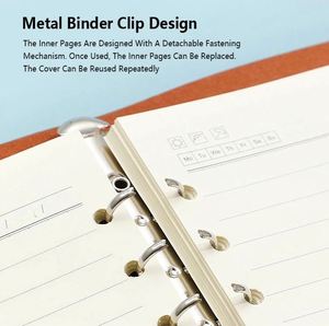 Carnet de notes/agenda A5 en cuir à couverture rigide avec reliure cousue et impression personnalisée, idéal pour un cadeau - Product Image 3