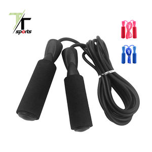 Corde à sauter à manche longue, solide, en Pvc, 6mm, corde à sauter rehaussement avec poignée noire, livraison gratuite - Product Image 2