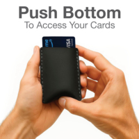 Porte-cartes en cuir de luxe minimaliste, personnalisé, de haute qualité, en cuir véritable, blocage RFID, porte-cartes bancaires et de crédit, fabrication OEM
