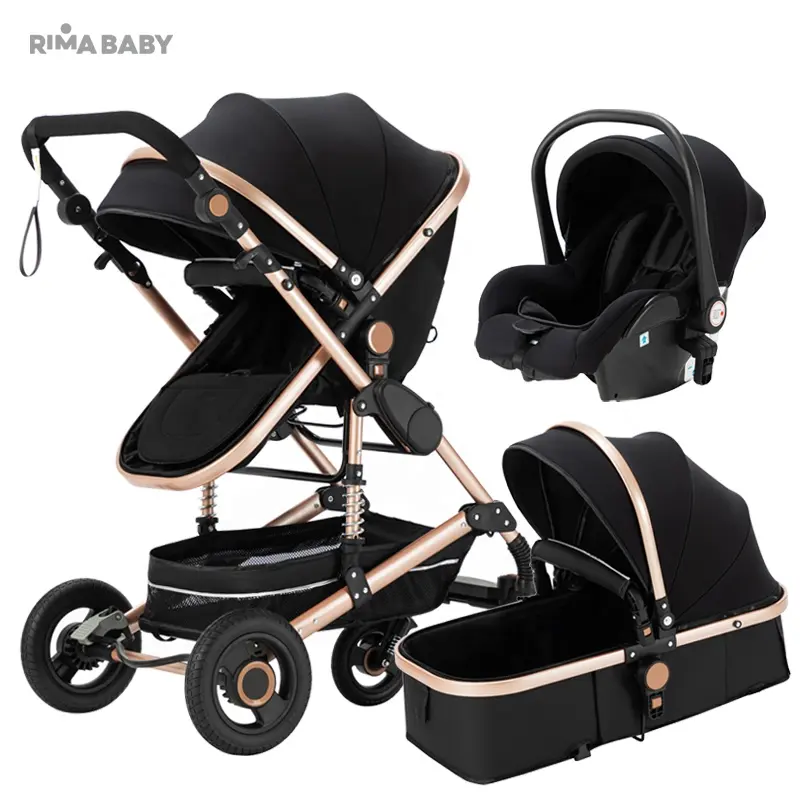 Drop shipping Fabricant Poussette 2 en 1 Prix d'usine Poussette bébé 4 en 1 Poussette bébé 3 en 1 Landau de luxe pour bébé avec siège auto