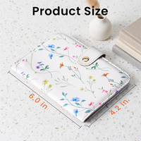 Dompet Passport Holder Anti-RFID JIANJI dari Bahan PU Solid dengan Slot untuk Pulpen & Kartu Kredit