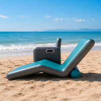 Fauteuil gonflable de plage portable en PVC DWF Drop Stitch de haute qualité, personnalisable avec logo, pour vente en gros