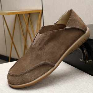 Chaussures décontractées pour hommes en cuir de vachette pleine fleur, respirantes et confortables, style léger, nouvelle collection été 2026 - Product Image 4