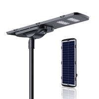 Meilleures lampes solaires LED tout-en-un de haute qualité pour l'extérieur 50W 60W 80W 100W IP66 DC pour la route