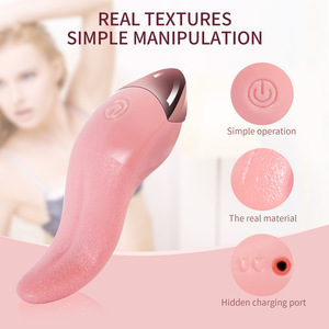 Vrouwen Mini Usb-Aangedreven Orale <span class=keywords><strong>Sex</strong></span> Vibrator Driehoekige Vorm Met Tong En Clitoris Driehoeken Trilgel Clitorises - Product Image 2