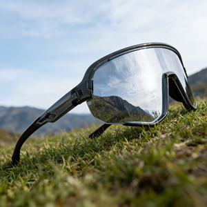 2026 New UV400 Mountain Hiking Sport Cricket Bicycle Cycling Sunglasses Oversize TR90 <b>Grey</b> <b>Frame</b> Gafas De Sol Deportivas - Product Image 1