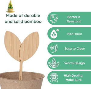 Étiquettes de plantes de pépinière de bricolage industrielles étiquettes de jardin de forme chaude avec stylo marqueur pour graines herbes <span class=keywords><strong>en</strong></span> <span class=keywords><strong>pot</strong></span> fleurs légumes - Product Image 4