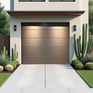 <span class=keywords><strong>Porte</strong></span> <span class=keywords><strong>de</strong></span> <span class=keywords><strong>garage</strong></span> automatique en acier <span class=keywords><strong>sectionnelle</strong></span> moderne, coupe-vent, antivol, à ouverture roulante, finition - Product Image 6