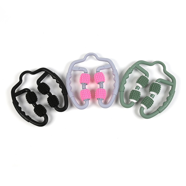 Multi-function massage roller for arm leg muscle release U Shape 4 Balls Massage Wheel Personal Muscle Massager
