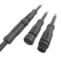 Faisceau d'extension mâle à femelle pour éclairage extérieur M08 3A adaptateur secteur IP67 prise étanche connecteur LED 3Pin