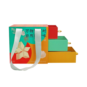 Recyclable Multi Layer Functional <b>Large</b> Size Paper Drawer Box Gift Storage Box for Food Makeup Jewelry with Handle - Product Image 3