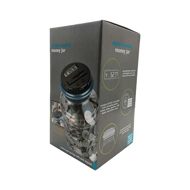 Коробка для хранения монет, электронная цифровая копилка с ЖК-дисплеем, счетчик монет, копилка K1
