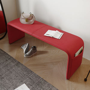 Nordic Designer Entryway Shoe <b>Bench</b> Saddle Leather Modern Minimalist Living Room <b>Bed</b> <b>End</b> <b>Bench</b> Adult Use - Product Image 2