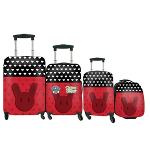 2023 license toys luggage suitcase 3 piece set colorful cartoon customized design universal wheels vintage luggage sets