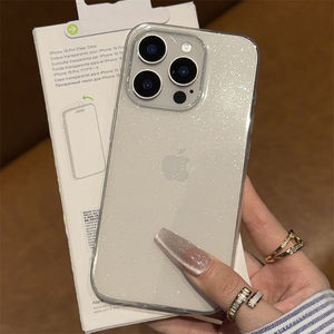 Sang trọng <span class=keywords><strong>Bling</strong></span> long lanh rõ ràng mềm bìa cho Iphone 15 14 Pro Max 11 x XR XS 7 8 cộng với chống sốc trong suốt điện thoại di động trường hợp - Product Image 1