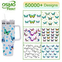 Autocollants de transfert pour gobelets OSMO prêts à l'emploi, 40 oz, imperméables, durables, anti-UV, pour décalcomanies de tasses, motifs constellations