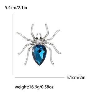 Joyería de moda, broches de araña de diamantes de imitación chapados en oro para <span class=keywords><strong>mujer</strong></span>, diseño creativo, accesorios para disfraces de <span class=keywords><strong>Halloween</strong></span>, broche de solapa para hombre - Product Image 5