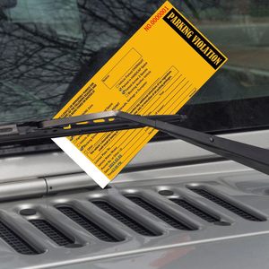 Talonario de infracciones de estacionamiento de plástico amarillo de 2 partes sin papel carbón para productos de advertencia de tráfico en estacionamientos - Product Image 3