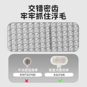 Pet Grooming <b>Comb</b> Dual Side Dense Teeth <b>Wide</b> Surface Dog Cat Hair Removal Massage Brush PP Material - Product Image 3