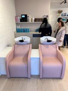 Leder Shampoo Bett Rück spülung Friseursalon Shampoo Einheit Haar wasch massage - Product Image 5