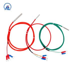 Pt1000 <span class=keywords><strong>Pt100</strong></span> जांच कक्षा एक सेवानिवृत्त तापमान सेंसर स्टेनलेस स्टील 2 तार सिलिकॉन केबल निविड़ अंधकार M6 M8 धागा - Product Image 1