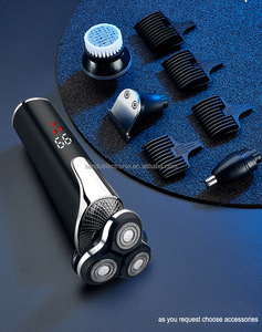 Tondeuse à <span class=keywords><strong>barbe</strong></span> électrique rechargeable 3-en-1 professionnelle pour hommes, <span class=keywords><strong>rasoir</strong></span> facial étanche pour usage domestique, haute valeur - Product Image 4