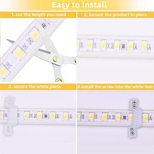 ไฟ LED แบบยืดหยุ่นกันน้ำ IP66 สำหรับภายนอกอาคาร รุ่นบางเฉียบ OEM ODM AC 110V 220V แสงนีออน สำหรับบ้าน สวน เพดาน - Product Image 2