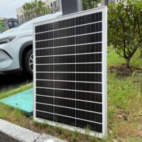Panel Pengisian Daya Surya Mono Multi Port 90W 18V dengan Kabel Ekstensi 3M dan Klip Buaya untuk Daya Camping Luar Ruangan