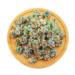Heetverkopende op maat gemaakte OEM Halal <span class=keywords><strong>gummy</strong></span> cubes, kauwbaar fruit-smaak snoep met gekleurde korrels - Product Image 2