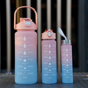 High Temperature Resistant Best Selling Wholesale Large Capacity Plastic Water <b>Bottles</b> With Time Reminder - Product Image 3