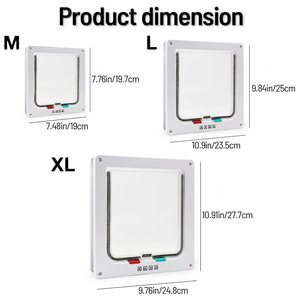 Usine OEM/ODM – Nouvelle porte pour chat écologique avec 4 modes de verrouillage pour intérieur/extérieur, idéale pour chats et chiots, parfaite comme barrière de chambre - Product Image 4