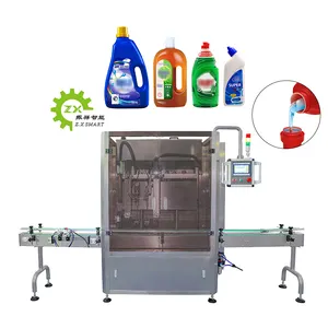 Floor Cleaner Abluent Laundry Detergent Liquid Double Heads Tracking Filling Machine