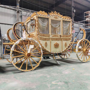 Charrette à Chevaux de Qualité Supérieure avec Cheval de Trotte et Lampe, Prix d'Usine en Gros, Idéale pour les Musées - Product Image 4