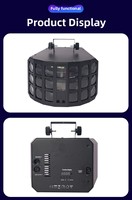 Lumière LED papillon à trois couches, lumière laser, éclairage de scène, lampes de poche pour KTV et bars, lumières laser rotatives colorées pour la maison