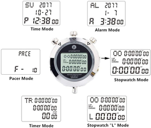 Chronomètre de poche en métal avec fonction de rappel, chronomètre numérique pour la course à pied, chronomètre LCD professionnel - Product Image 4
