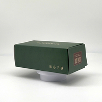 Caja Plegable Corrugada Verde Oscuro con Logotipo Personalizado, Laminación Mate, Grabado en Relieve, Brillo, Reutilizable, Embalaje de Lujo para Envíos de Comercio Electrónico