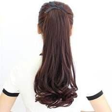 Parrucca a coda di cavallo da donna parte estensione capelli accessorio decorativo per capelli - Product Image 1
