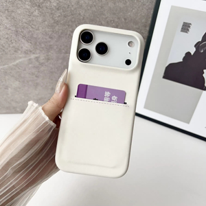 Kinh Doanh cừu PU da iPhone trường hợp da cảm thấy bìa với khe cắm thẻ cho 17 Pro Max/16/15/14/13 - Product Image 5