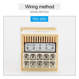 Pointeur régulateur de température <span class=keywords><strong>K</strong></span> Type E Type Thermostat numérique 400 Celsius 220VAC <span class=keywords><strong>TED</strong></span>-2001/TEL72-9001X 72x72mm - Product Image 4