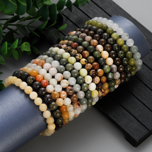<span class=keywords><strong>Bracciale</strong></span> con perline in pietra naturale per <span class=keywords><strong>donna</strong></span> e uomo, <span class=keywords><strong>ametista</strong></span>, cristallo di quarzo, acquamarina, giada, agata, braccialetto elastico. - Product Image 2