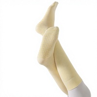 Chaussettes de compression en coton pour femmes, mi-mollet, pour le sport, le fitness, la course, la corde à sauter, le yoga, le Pilates, technique tricotée