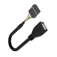 Kabel Transfer Data Pengisian Cepat USB 3.0 3A 10cm untuk Komputer, Adaptor Male Female, Selubung PVC, Pelindung Jalinan, Tembaga Berlapis Timah