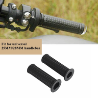 Poignée Vintage Personnalisée en Caoutchouc pour Moto Cruiser Chopper Dirt Street Bike Scooter Enduro, 1 "25mm 28mm