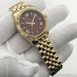 Montre classique pour femme avec logo personnalisé, mouvement à quartz, bracelet en acier inoxydable, étanche - Product Image 4