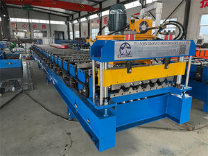 좋은 자동 벽 패널 컬러 스틸 아연 도금 7.2L 철 유약 지붕 타일 만들기 기계 미국에서 - Product Image 6