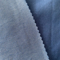 Tela de mezclilla de sarga de punto elástico de algodón y Spandex de poliéster de alta calidad para jeans